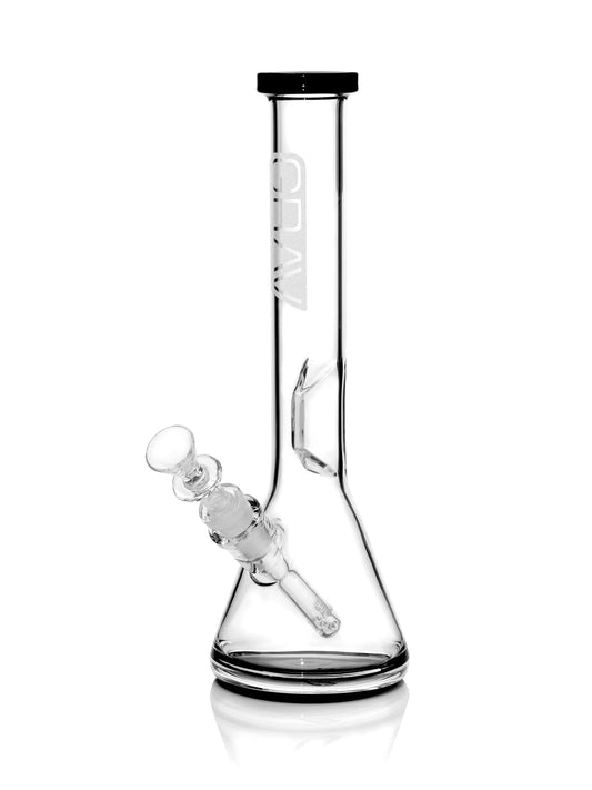 GRAV Medium, Black Accent Beaker Base Water Pipe